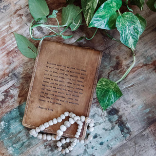 Artisan Leather Journal - Remember When You Go Into The World - The Farmhouse