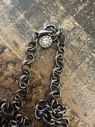 Aurora Crystal Pendant Necklace, Gunmetal - 290 Jewelry - The Farmhouse