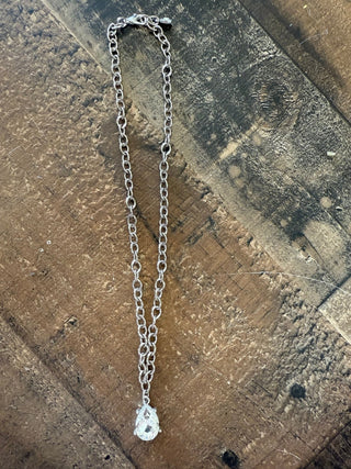 Aurora Crystal Pendant Necklace, Silver - 290 Jewelry - The Farmhouse