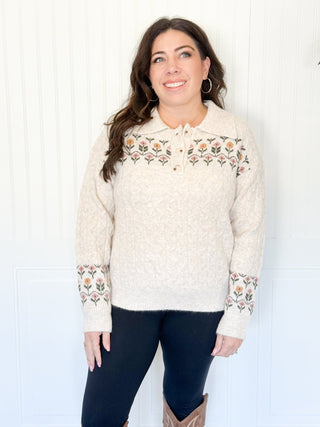 Autumn Bloom Sweater - 160 Outerwear - The Farmhouse