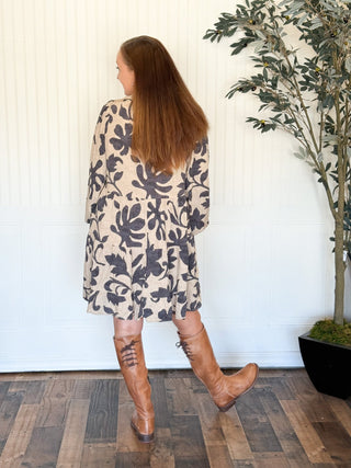 Autumn Bloom Tiered Gauze Mini Dress - 170 Dresses - The Farmhouse