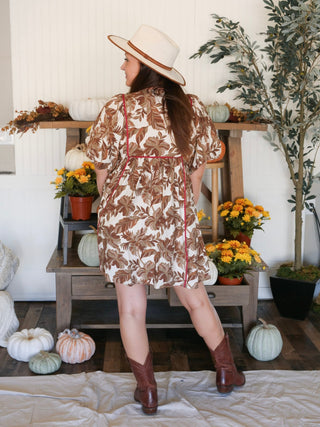 Autumn Fern Babydoll Dress - 170 Dresses - The Farmhouse
