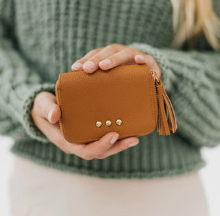 Ava Accordion Zip Around Wallet, Pebble Brown - 280 Bags - The Farmhouse