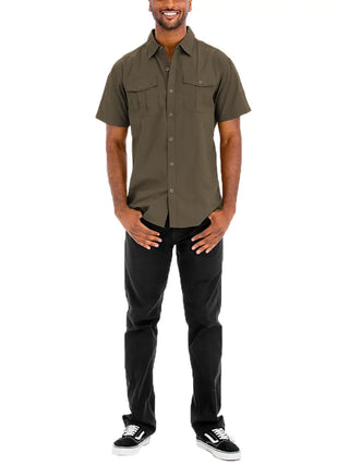 Mason Short Sleeve Mens Button Down Shirt