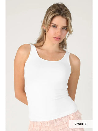 NIKIBIKI Women's Short Length Tank, White