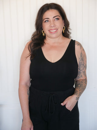 Backroads Basic Tank Top, Black - 130 Basics - The Farmhouse