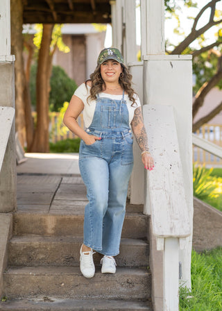 Bailey Crop Straight Spaghetti Strap Overalls - The Farmhouse