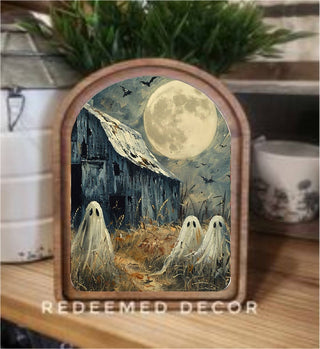 Barn Ghosts Arch Framed Art - 430 Holiday Décor - The Farmhouse