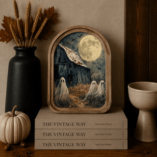 Barn Ghosts Arch Framed Art 8.25x11" - 420 Home Decor - The Farmhouse