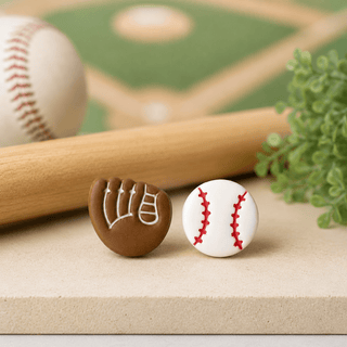 Baseball and Glove Stud Earrings - 290 Jewelry - The Farmhouse