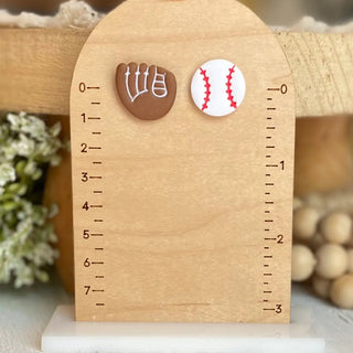 Baseball and Glove Stud Earrings - 290 Jewelry - The Farmhouse