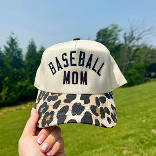 Baseball Mom Hat, Leopard Print - 260 Fashion Accessories - The Farmhouse