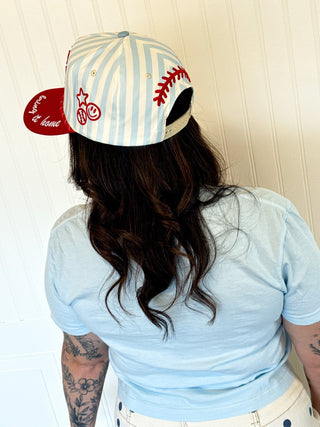 Batter Up Stripes Hat - 260 Fashion Accessories - The Farmhouse