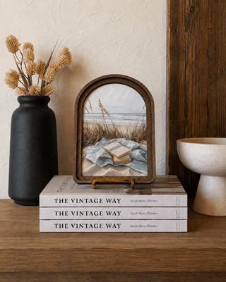 Beach Books Arch Framed Art 8.25x11 - 420 Home Decor - The Farmhouse