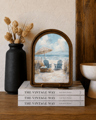 Beach Chairs Arch Framed Art 8.25x11 - 420 Home Decor - The Farmhouse