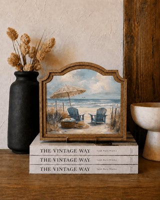 Beach Chairs Provincial Framed Art - 420 Home Decor - The Farmhouse