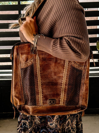 BedStu Amelie Bag, Tan Teak Mason - The Farmhouse