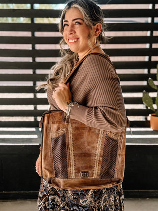 BedStu Amelie Bag, Tan Teak Mason - The Farmhouse