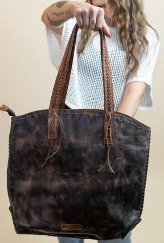 BedStu Barra ll Purse, Black Lux Tan Rustic - 280 Bags - The Farmhouse
