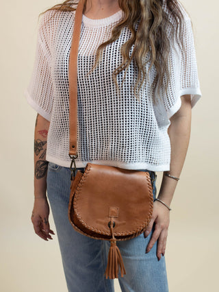 BedStu Half Moon Bag, Tan Rustic - 280 Bags - The Farmhouse