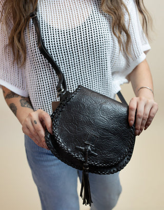 BedStu Half Moon, Black Rustic Embossed - 280 Bags - The Farmhouse