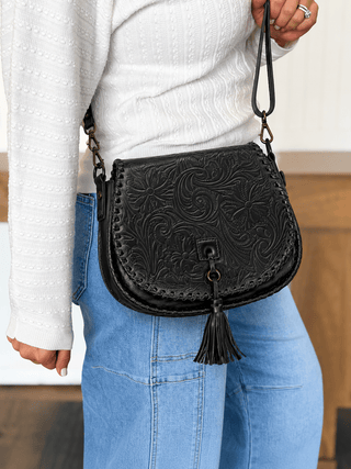 BedStu Half Moon, Black Rustic Embossed - 280 Bags - The Farmhouse