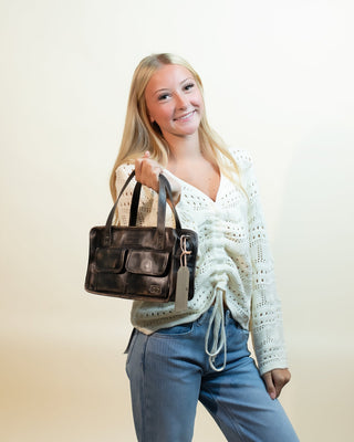 BedStu Stuffy Satchel Bag, Black Hand Wash*** - 280 Bags - The Farmhouse