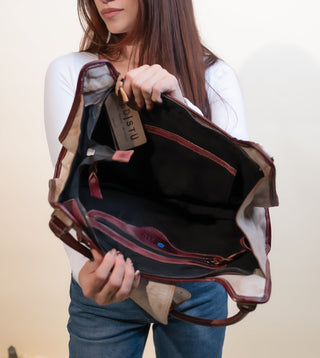 BedStu Unbending Bag, Nectar Lux Cherry Lacquer Rustic - 450 BedStu Dropship - The Farmhouse