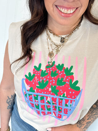 Berry Cute Tank Top - 120 Graphic Tees - The Farmhouse