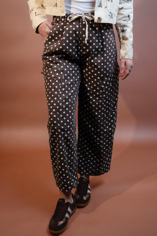 BIBI Women's Cocoa Confetti Wide-Leg Cargos - 240 Pants - The Farmhouse