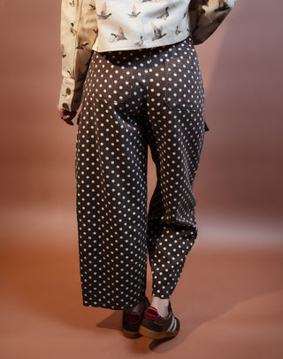 BIBI Women's Cocoa Confetti Wide-Leg Cargos - 240 Pants - The Farmhouse