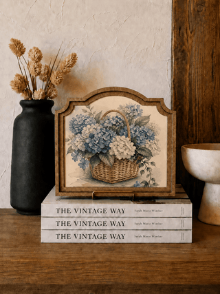 Blue Hydrangeas Provincial Framed Art 9x10" - 420 Home Decor - The Farmhouse
