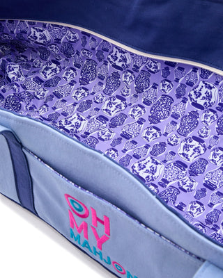 OH MY MAHJONG Blue Mat Storage Bag