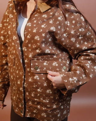 BLUE PEPPER Women's Brown Meadow Corduroy Collar Jacket - 160 Outerwear - The Farmhouse