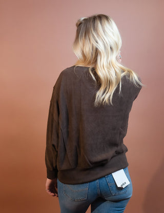 BLUE PEPPER Women's Chestnut Cascade Boat Neck Knit Sweater - 140 Sweatshirts + Sweaters - The Farmhouse