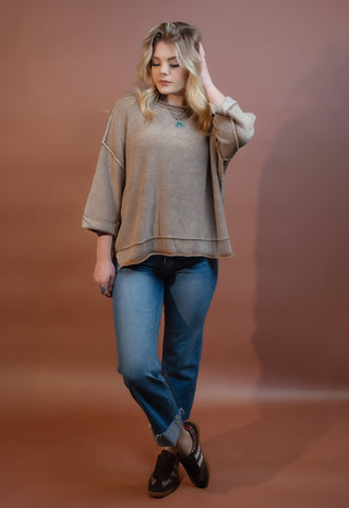 BLUE PEPPER Women's Cocoa Creek Short Sleeve Sweatshirt - 140 Sweatshirts + Sweaters - The Farmhouse
