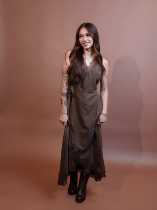 BLUE PEPPER Women's Cocoa Rose Tie-Waist Dress - 170 Dresses - The Farmhouse