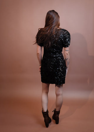 BLUE PEPPER Women's Midnight Spark Sequin Mini Dress - 170 Dresses - The Farmhouse