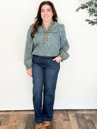 Bluebelle Denim Blouse - 110 Blouses - The Farmhouse