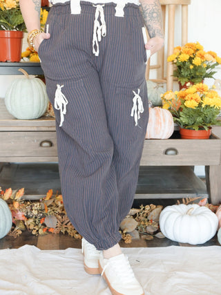 Boardwalk Striped Jogger Pants - 240 Pants - The Farmhouse