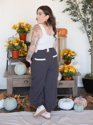 Boardwalk Striped Jogger Pants - 240 Pants - The Farmhouse