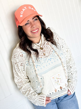 Boat Day Snapback Hat - 260 Fashion Accessories - The Farmhouse