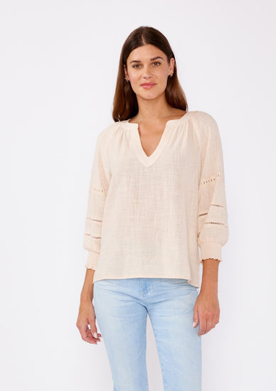 Bohemian Dreams Lace Detail Blouse - The Farmhouse