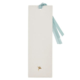 Bookmark Faux Leather White Be Still Ps. 46:10 - 423 Stationery - The Farmhouse