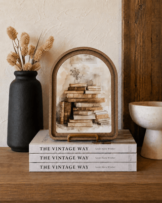 Books Arch Framed Art 8.25x11" - 420 Home Decor - The Farmhouse
