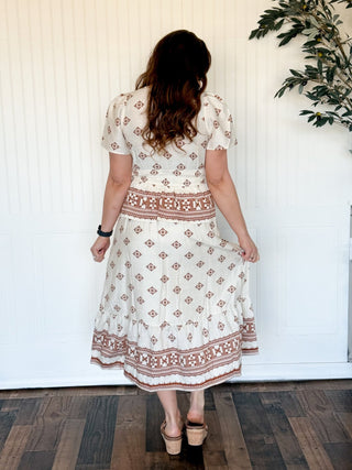 Border Bloom Tiered Maxi Skirt - 220 Shorts + Skirts - The Farmhouse