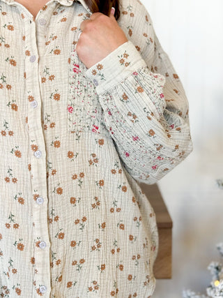 Briar Rose Cotton Gauze Shirt - 100 Casual Tops - The Farmhouse