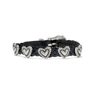 BRIGHTON 3/8 BLK ROPED HRT BRAID BNDT 07475A - The Farmhouse