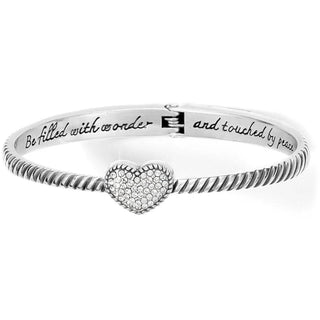 BRIGHTON CELESTIA HEART HINGED BANGLE JB9741 - The Farmhouse