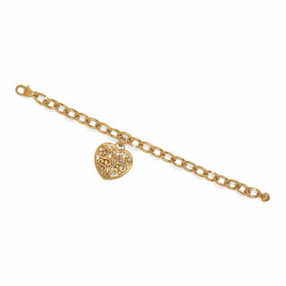 BRIGHTON CONTEMPO MEDALLION HEART BRACELET JF0344 - 290 Jewelry - The Farmhouse